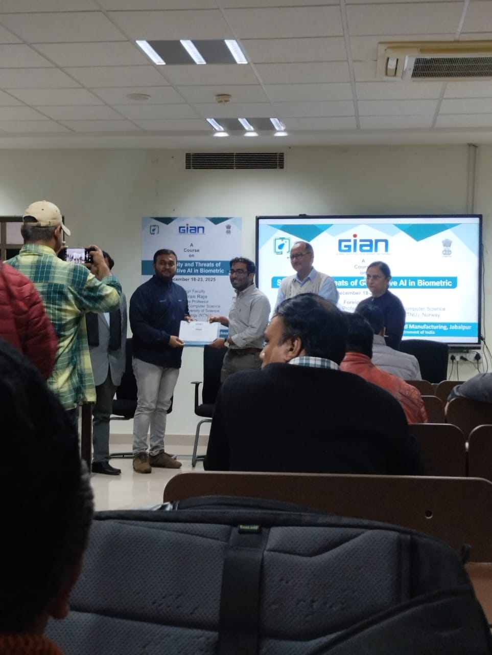 HCET Students at GIAN training program at IIITDM, Jabalpur